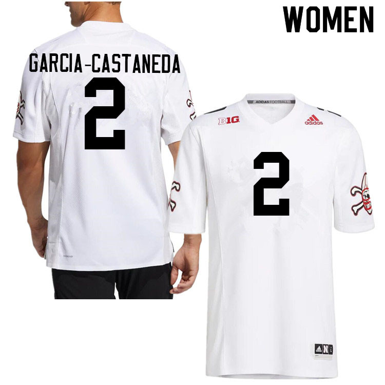 Women #2 Isaiah Garcia-Castaneda Nebraska Cornhuskers College Football Jerseys Sale-Strategy - Click Image to Close